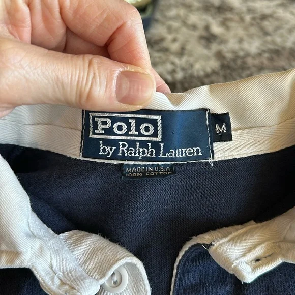 Vtg 80s 90s Polo Ralph Lauren Rugby made in USA